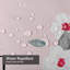 Rideau de douche imperméable avec 12 crochets Vintage Rose-647998976