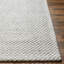 Tapis rectangulaire en polyester / laine gris-406981421