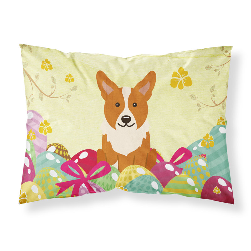 Taie d’oreiller œufs de pâques, Corgi