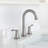 Widespread 2- Handle Bathroom Faucet with Metal Pop Up Drain-45130095