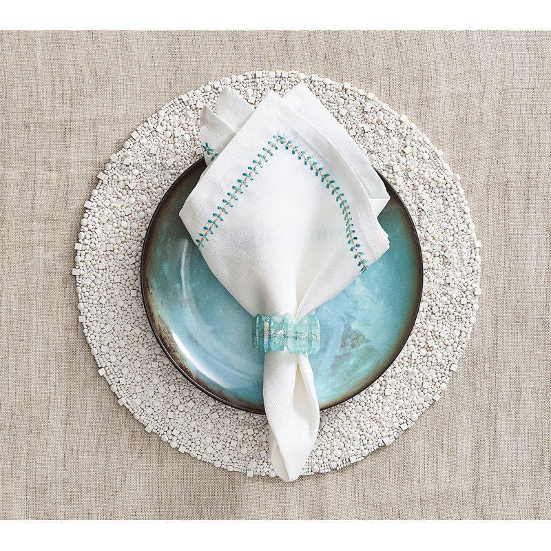 Radiant Napkin Ring, Seafoam