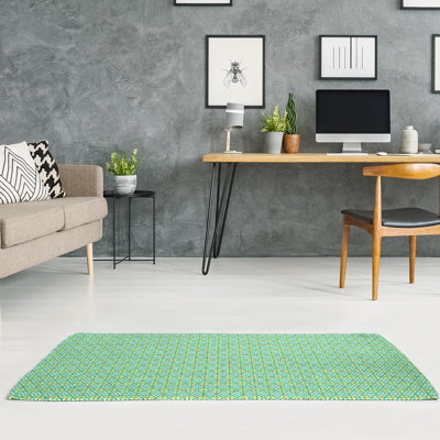 Chenille Geometric Indoor Rug