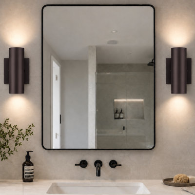 7''H Oil Rubbed Bronze Aluminum Dimmable LED Wall Sconces