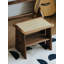 Repose-pieds et tabouret en noyer noir moderne et minimaliste