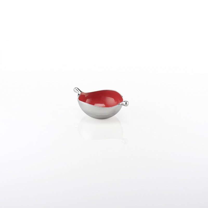 Lunares by Nima Oberoi Pod Dish Aluminum Colander, Crimson