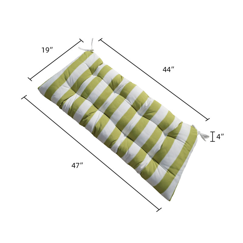 Outdoor Bench Cushions, Weather-resistant Fabric, Fade-resistant Uv Protection, Secure Tie-down Straps, For Outdoor Benches & Patio Seating