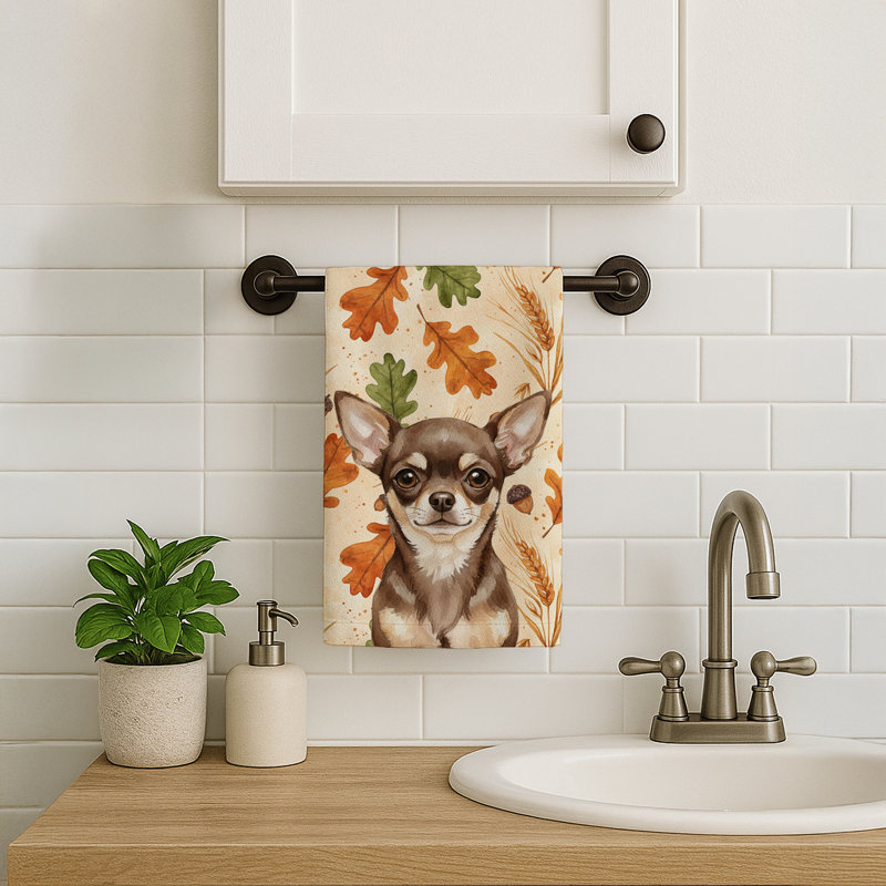 Serviette de cuisine tricolore Sheltie, Chocolate Chihuahua