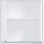 Grand lit escamotable mural avec tablettes, blanc