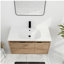 Meuble-lavabo mural de 36 pouces avec bol en gel