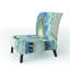 Fauteuil de chambre rembourré Modern Gold Timetable II - Mid-Century