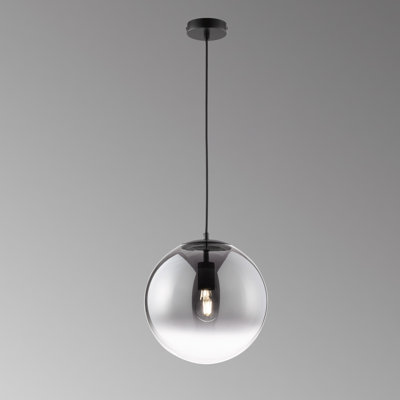 1 - Light Black Matt Sphere Pendant