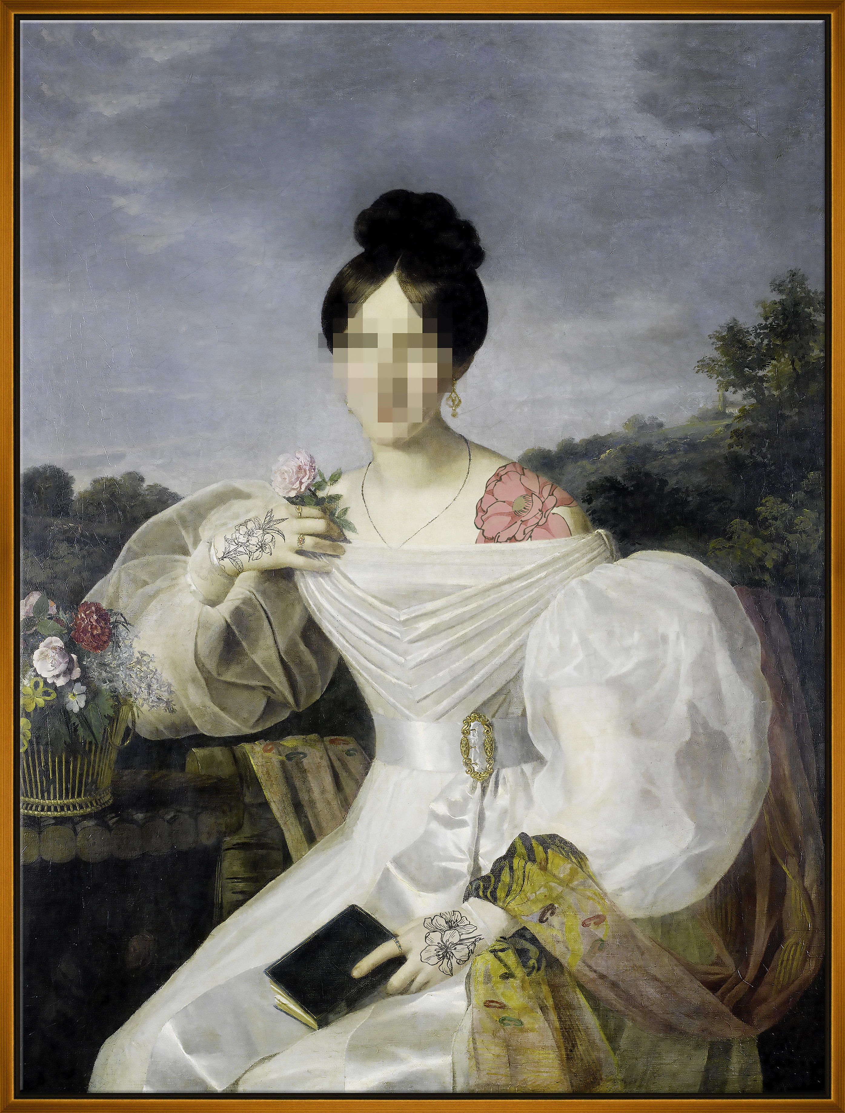 Soicher Marin 'Concealed Portraits' Framed Graphic Art Print on Canvas ...