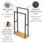 Bambusa Freestanding Towel Stand