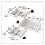 Ensemble de 3 plateaux d'ancrage