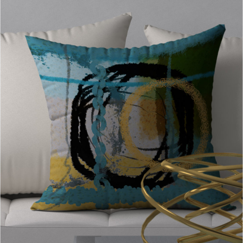 Abstract Throw Pillow, 20" x 20"