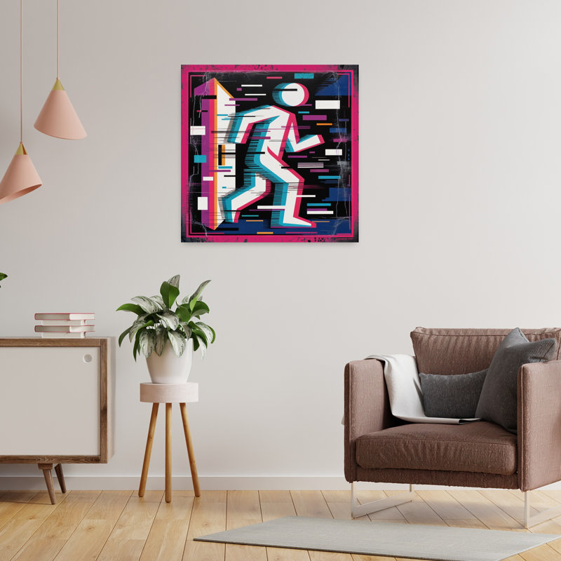 Art contemporain, art contemporain abstrait, H 24 po x l 24 po