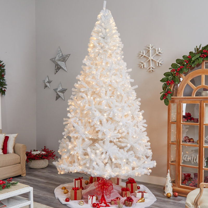 Lighted Artificial Christmas Tree, 11' H