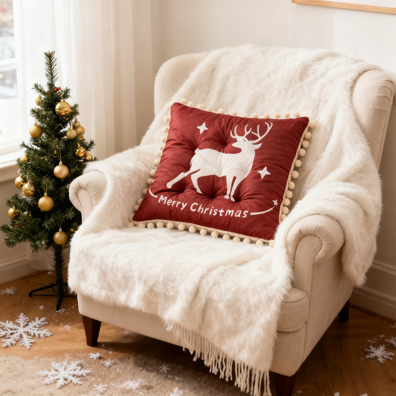 Christmas Cushions Sofa Cushions Office Chair Cushions Breathable Cushions That Will Not Sag After Prolonged Sitting Christmas Decorations