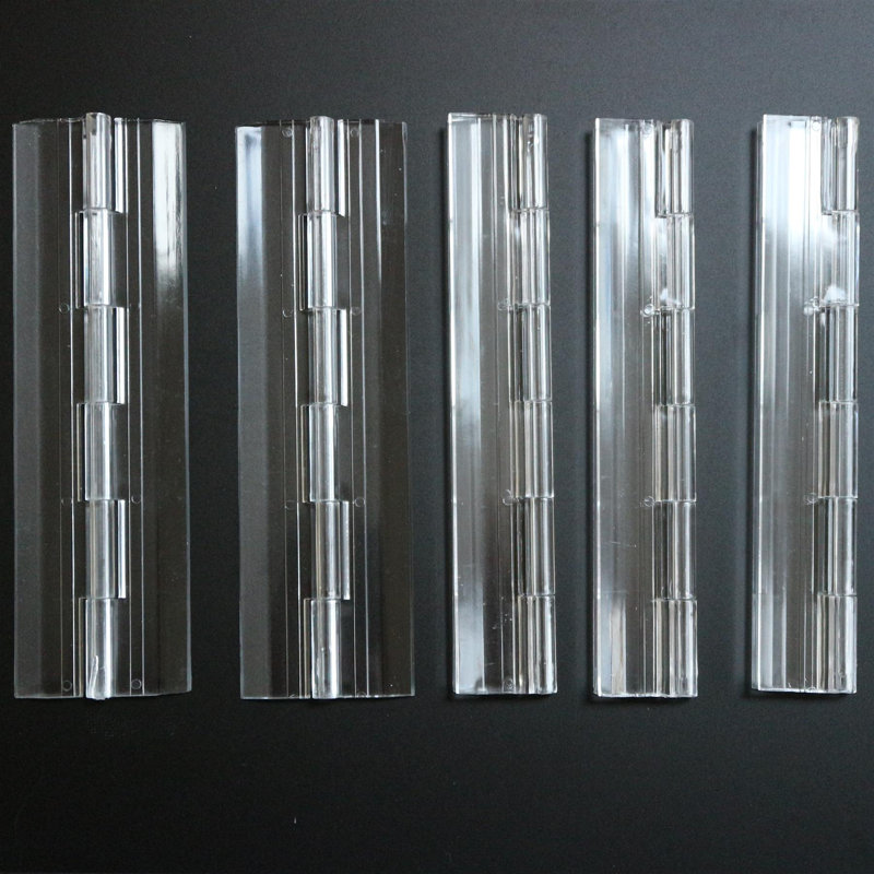 Acrylic Hinge 150mm Clear, Continous Acrylic Piano Hinges