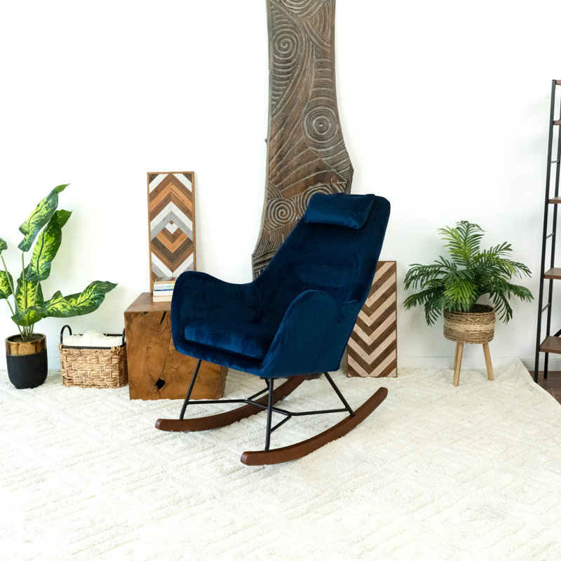 Chaise berçante Niell, Bleu