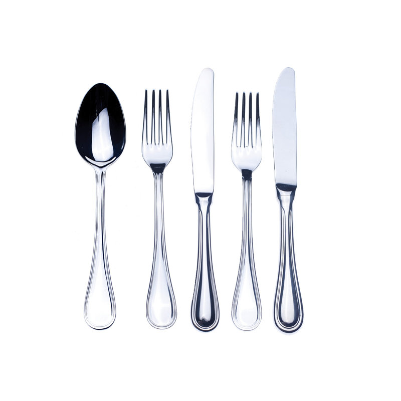 Ensemble de couverts Boheme avec couteaux H / H - 36 pièces - Acier inoxydable