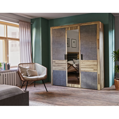 Huguley 3 Door Wardrobe