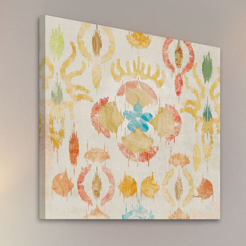 Colorful Abstract Baroque Canvas Print 24" x 24"