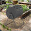 Gobelet à compost roulé noir à une chambre 142L / 37,5gal - L 28,23 ", résine de polypropylène durable, résistant aux rayons UV et aux intempéries, facile à nettoyer et à assembler
