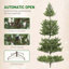 Arbre de Noël artificiel 7 pi avec base en acier et 4306 pointes