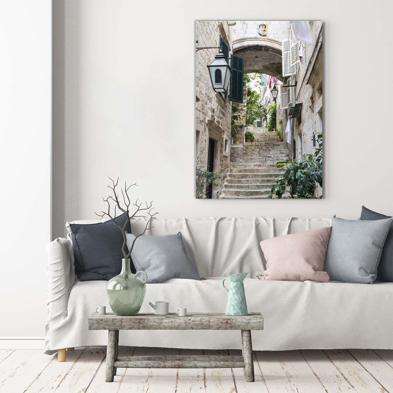 Streets Of Dubrovnik - Wrapped Canvas Print