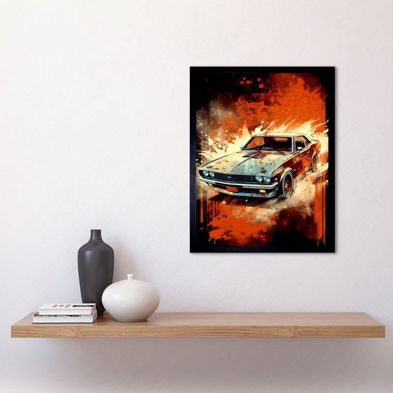 Meishan Japanese Drift Car JDM - Single Picture Frame Print