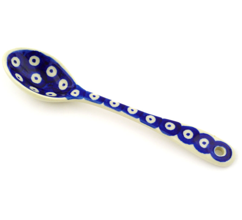 Blue Eyed Peacock Ceramic Teaspoon