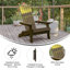 Chaise Adirondack pliante en résine Balasi-759643992
