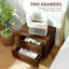 45cm W Steel Bedside Table