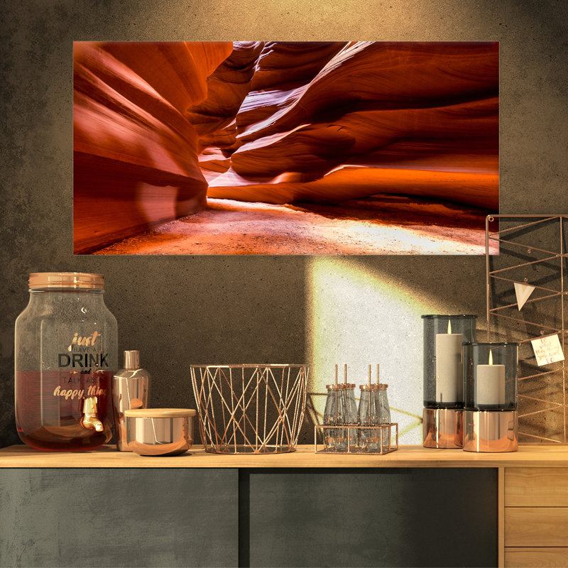 « souffle antilope canyon », impression sur toile tendue, H 16 po x l 32 po x P 1 po