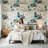 Modern Desert Wallpaper Cactus Mountain Wall Mural
