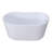 Kingston Brass Aqua Eden 51-Inch Acrylic Oval Double Slipper Freestanding Tub with Drain