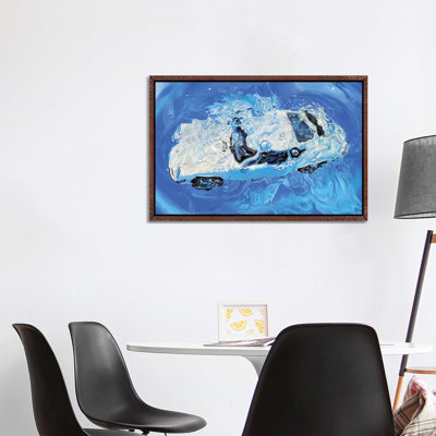 Cobalt 1 Piece Wall Art on Canvas