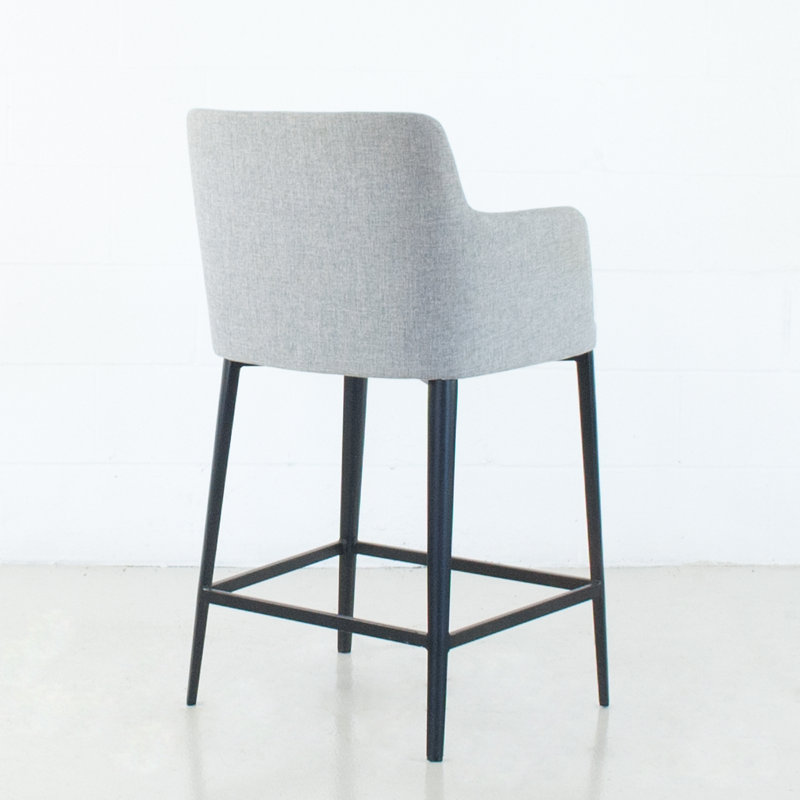 Jahnke Earle Bar & Counter Stool, Light Gray, Counter Stool (25" Seat Height)