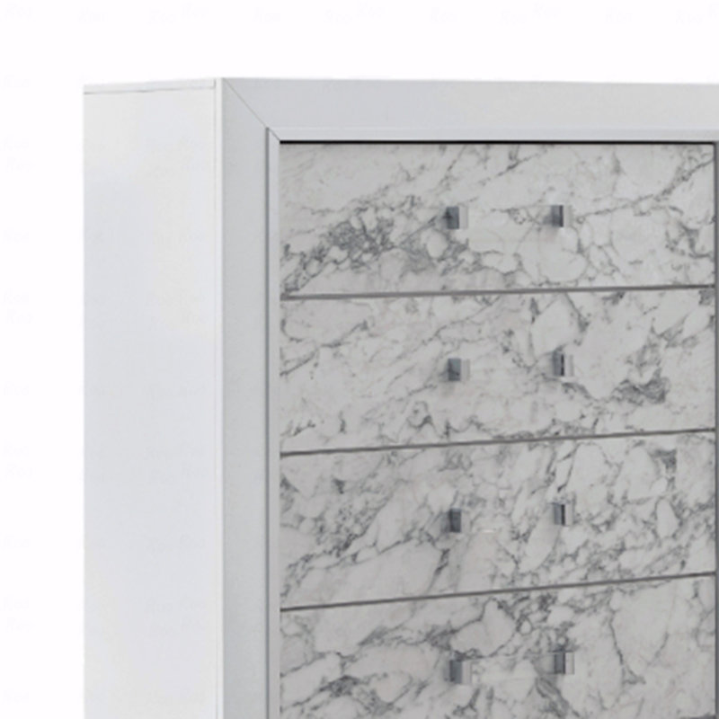 Commode blanche en marbre