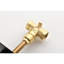 Valve de volume de douche réglable 3/4 po - poignée en laiton, noir mat résistant à la corrosion et à la rouille l 3,55 po x P 2,25 po, métal coulé noir de 1,79 lb, poids de la poignée