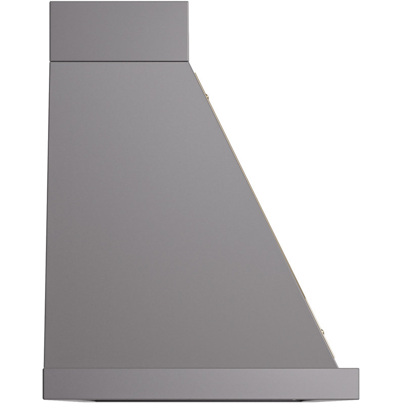 ILVE Nostalgie II Noblesse 60 in Range Hood, Graphite Matte/Brass
