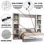 Lit escamotable Easy-Lift en grain de bois avec deux étagères-1059557241-1068038463