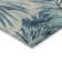Machine Washable Indoor/Outdoor Xhevrie Teal Rug