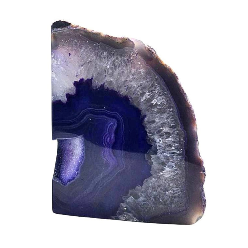 Serre-livres simples Eternity Agate |  Mauve, H 7,5 po x l 5 po x P 4,5 po