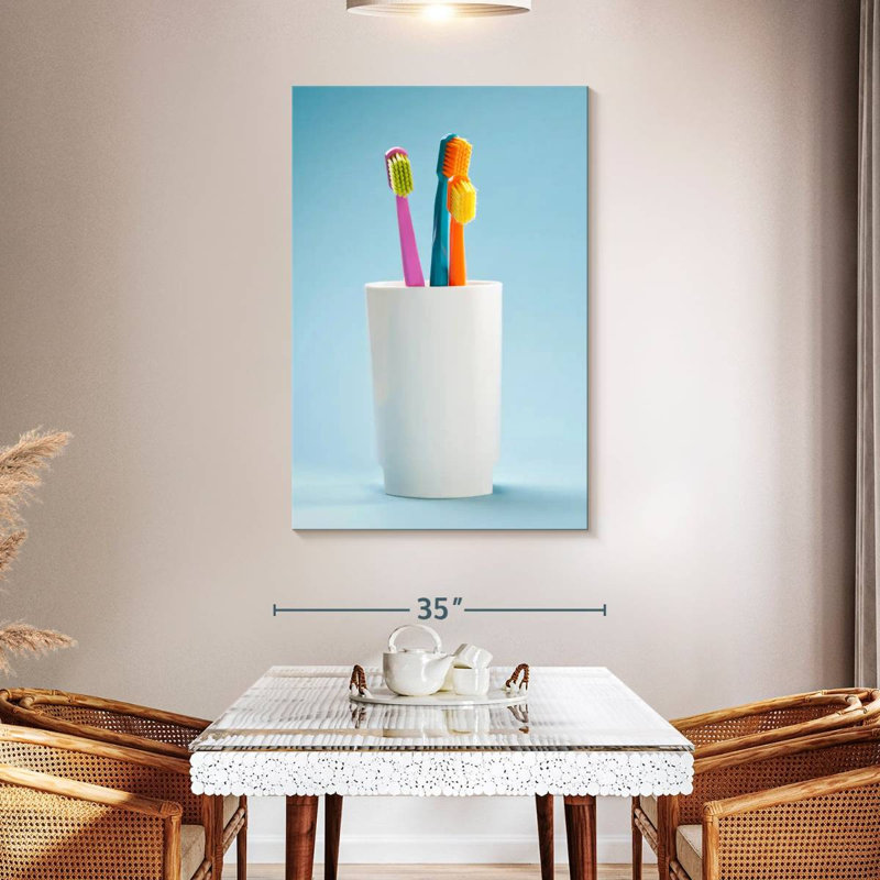 Tasse de brosses à dents, H 48 po x l 32 po