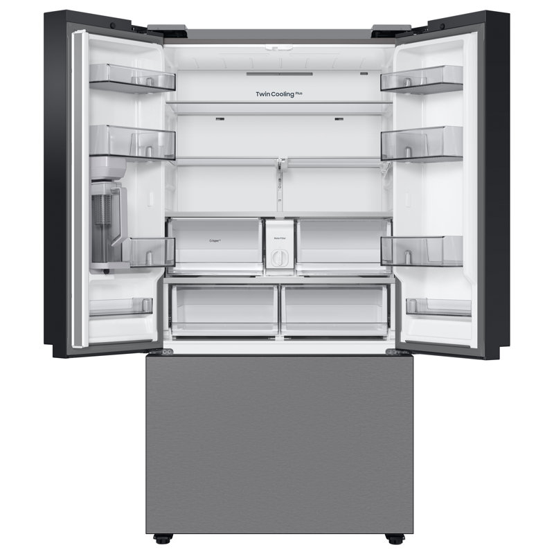 Samsung Bespoke 3-Door French Door Refrigerator with AutoFill Water Pitcher in Fingerprint Resistant Stainless Steel