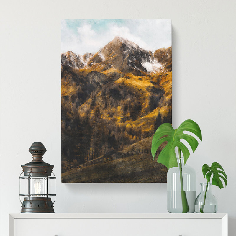 Mountain In Lappach Italy - Wrapped Canvas, 50cm H x 35cm W x 3cm D