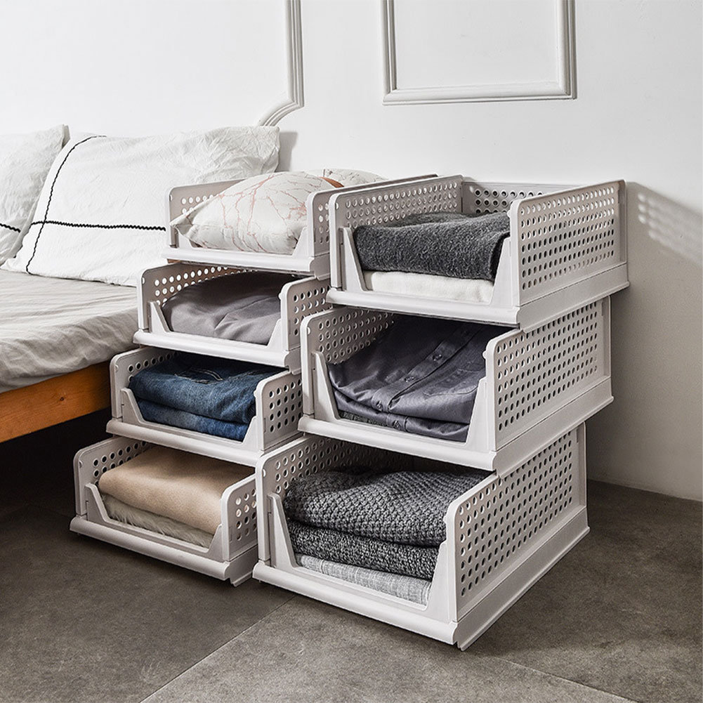 43cm Foldable and Stackable Drawer Storage Basket