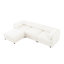Élégant canapé avec siège de rangement et repose-pieds, canapé en L à 3 places-462796109